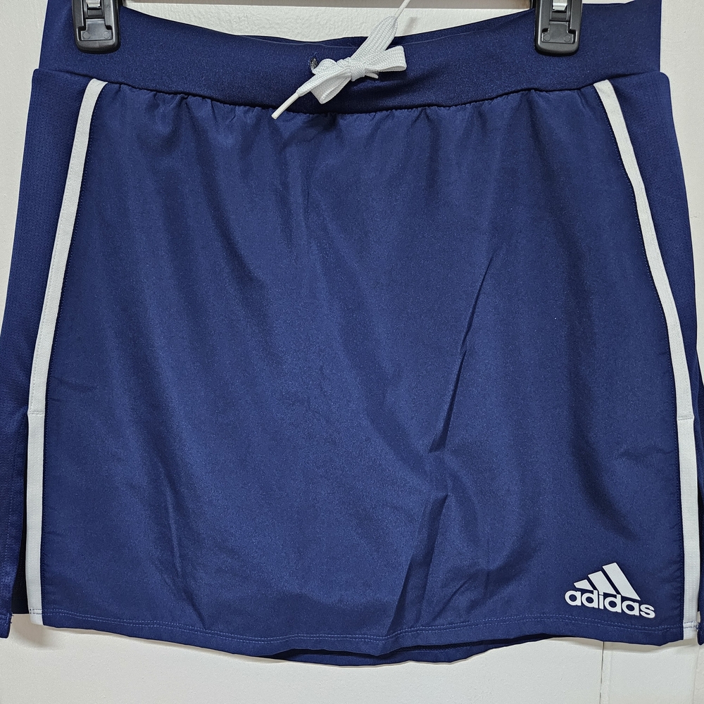 Adidas Aeroready Navy White Striped Athletic Skorts Tennis Golf Beach Small NWOT